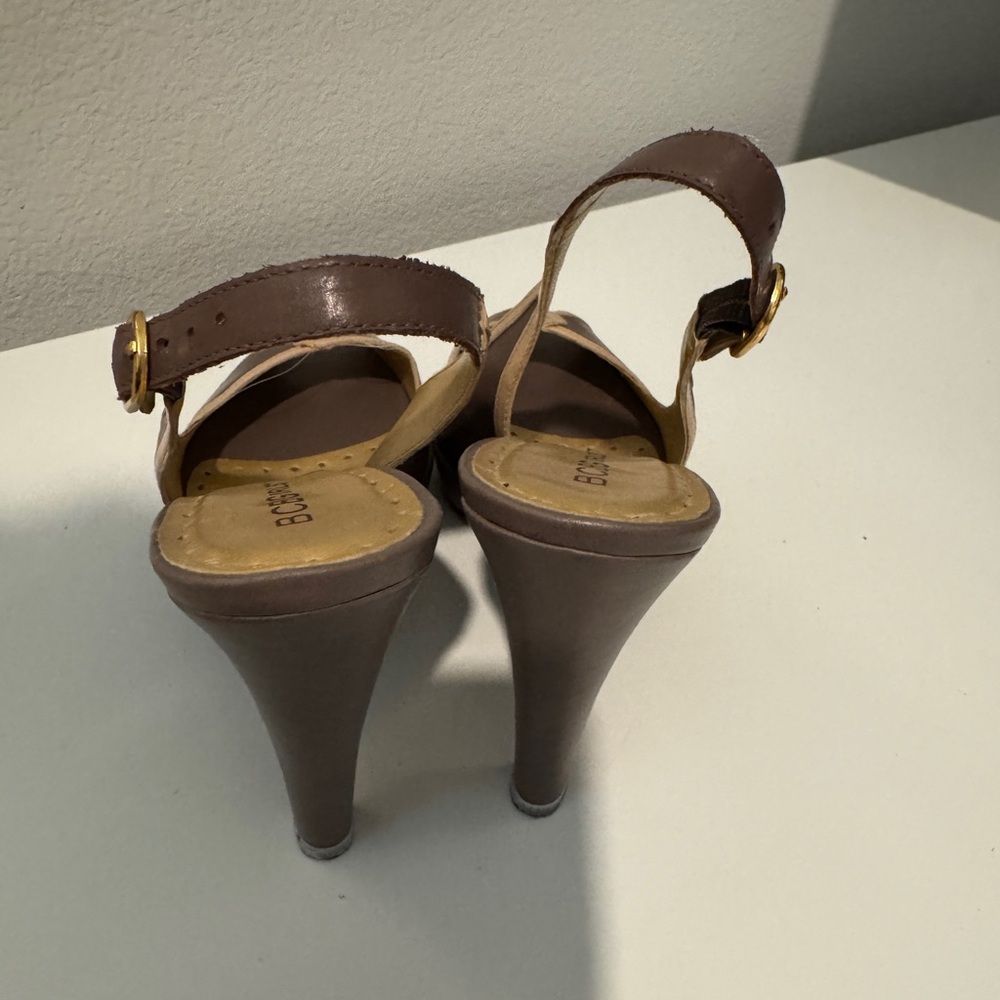 BCBGirls Brown Leather Heels